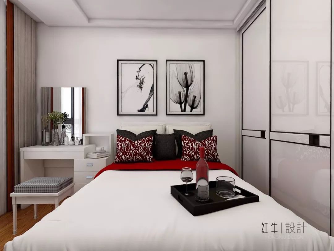 南京四季金輝90平米現代簡約風格裝修  跳躍色彩讓空間更靈動06