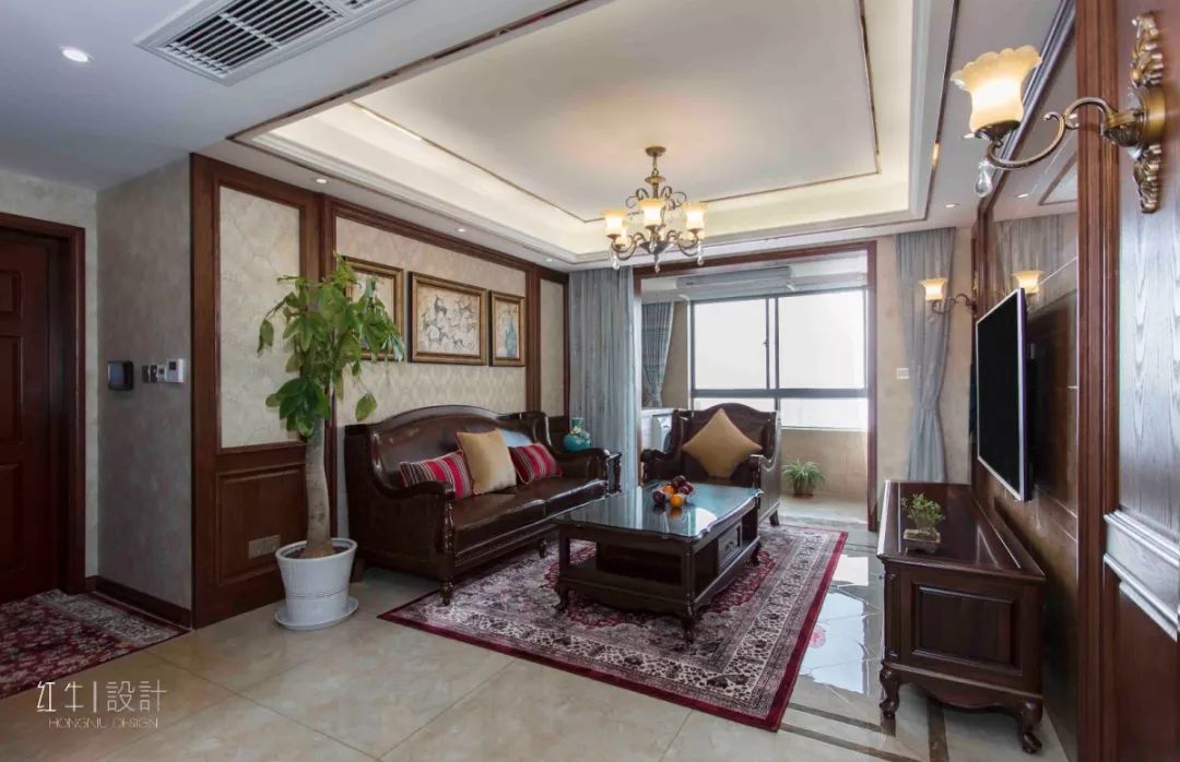 南京旭日愛上城115平米簡美風格裝修  喜歡深色家具的看過來01