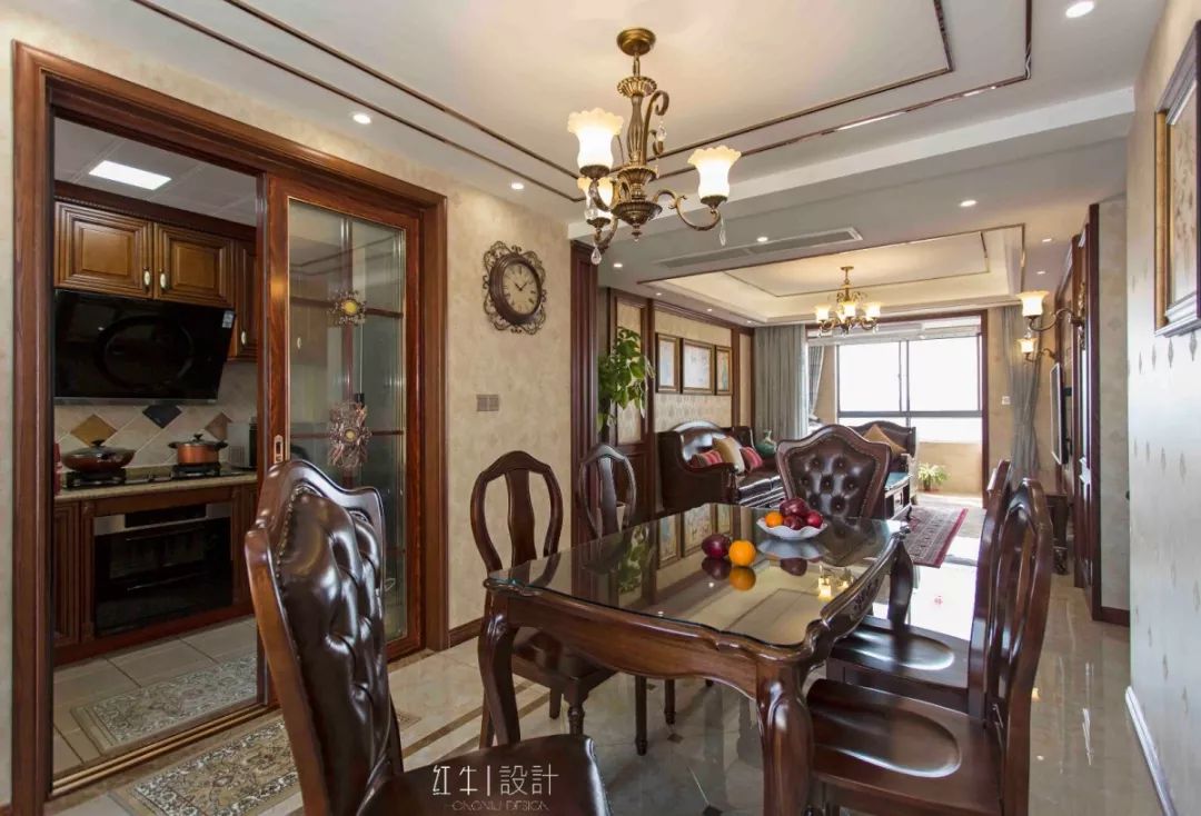 南京旭日愛上城115平米簡美風格裝修  喜歡深色家具的看過來03