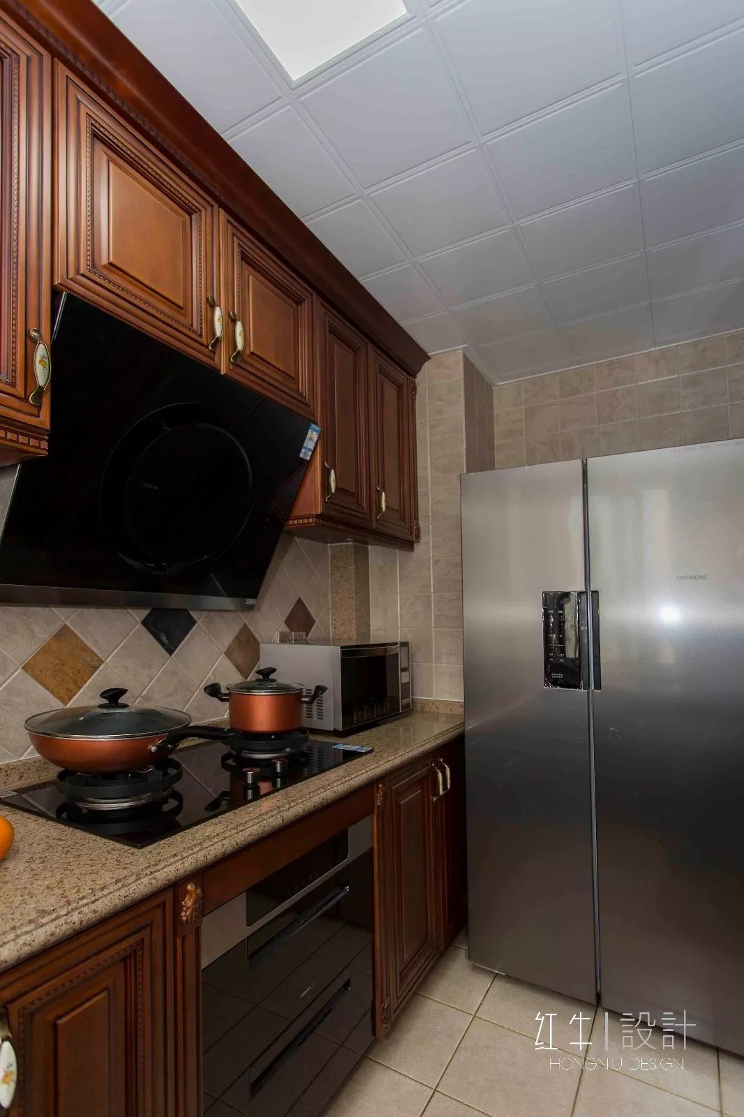 南京旭日愛上城115平米簡美風格裝修  喜歡深色家具的看過來04