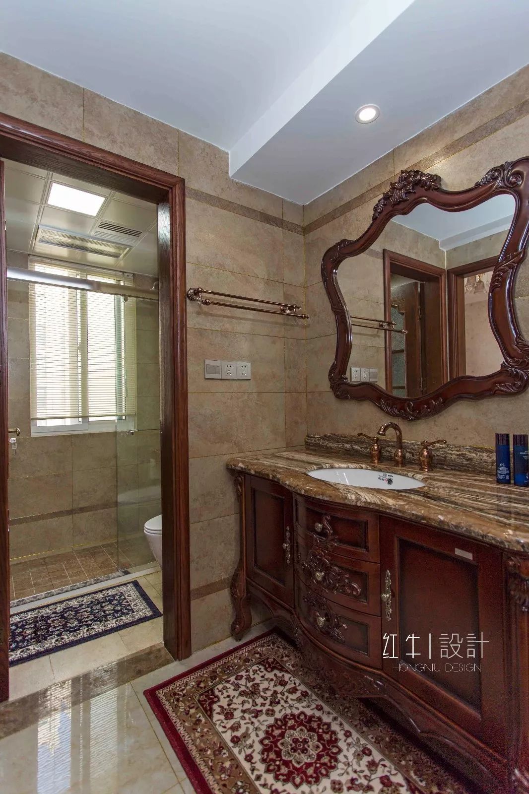 南京旭日愛上城115平米簡美風格裝修  喜歡深色家具的看過來07