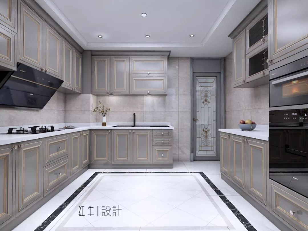 南京紫金未來城140平米簡約法式風格裝修  古典和現代的結合05