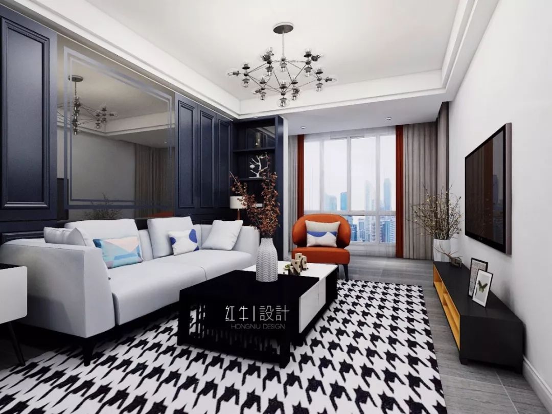 南京招商依云和府88平米現代簡約風格裝修  冷暖中和01