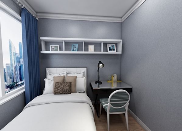 南京招商依云和府88平米現代簡約風格裝修  冷暖中和06