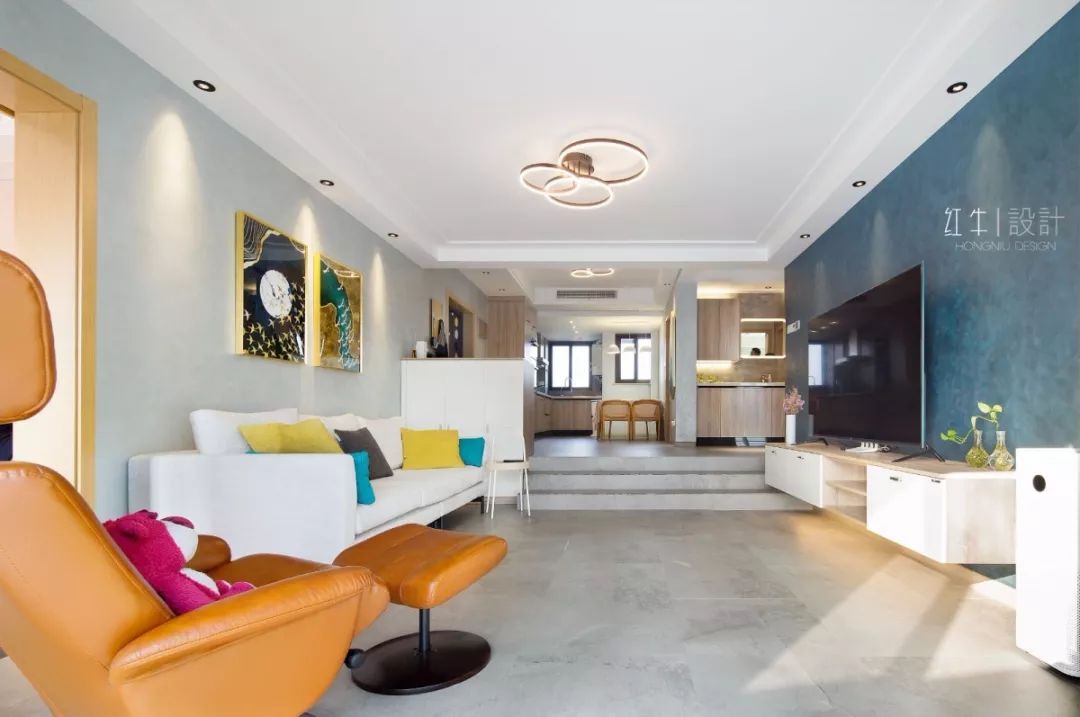 南京明月港灣105平米北歐風(fēng)格裝修  擁有獨(dú)立衣帽間與書(shū)房07實(shí)景圖