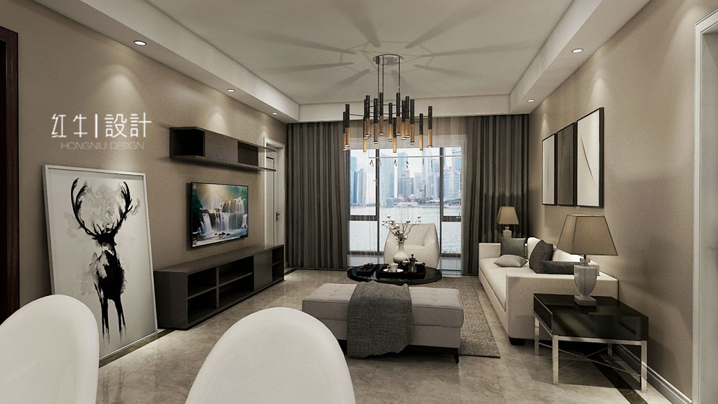 水印580_劉萍萍_南京市江寧區五礦瀾悅方山115㎡簡約現代風格裝修_客廳