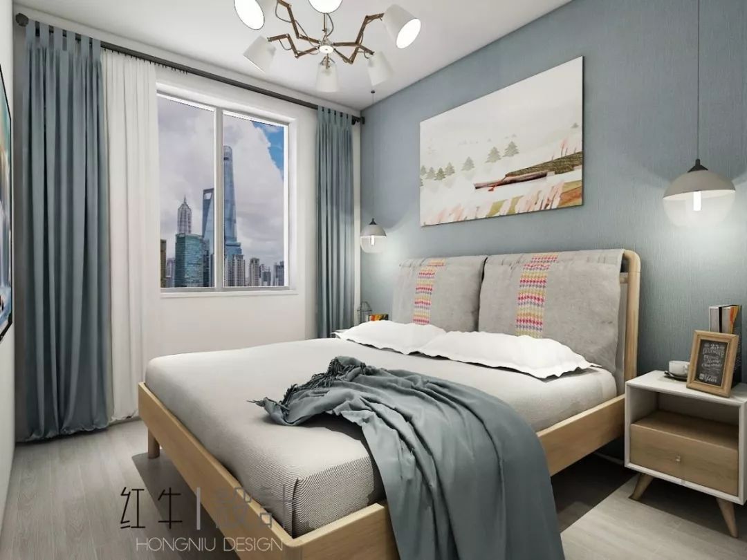 南京老房翻新--“能住”與“好住”之間，就差這點改變！15改造后_次臥室