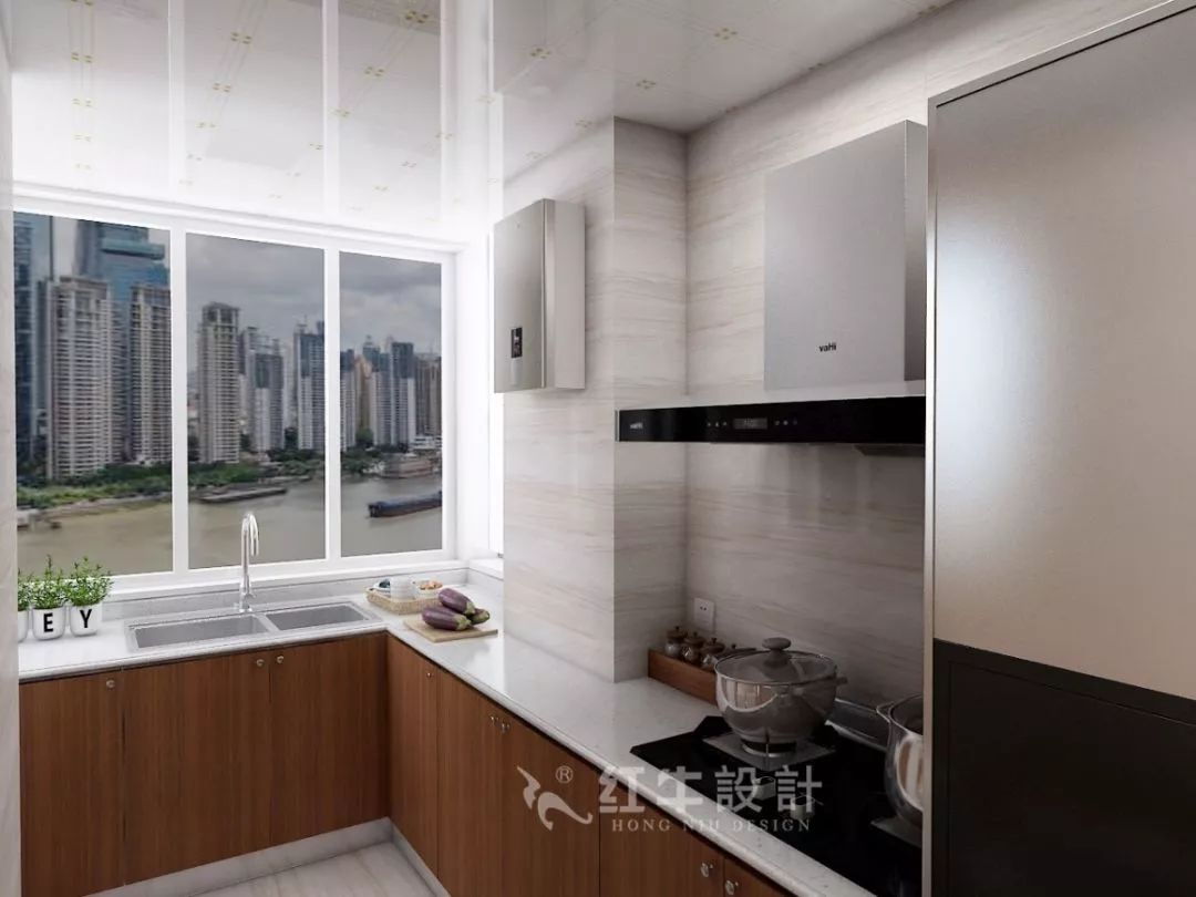 南京老房翻新--兩室一廳變一室兩廳17劉曉芳_寧工新寓60㎡現代中式風格二手房裝修效果圖_廚房