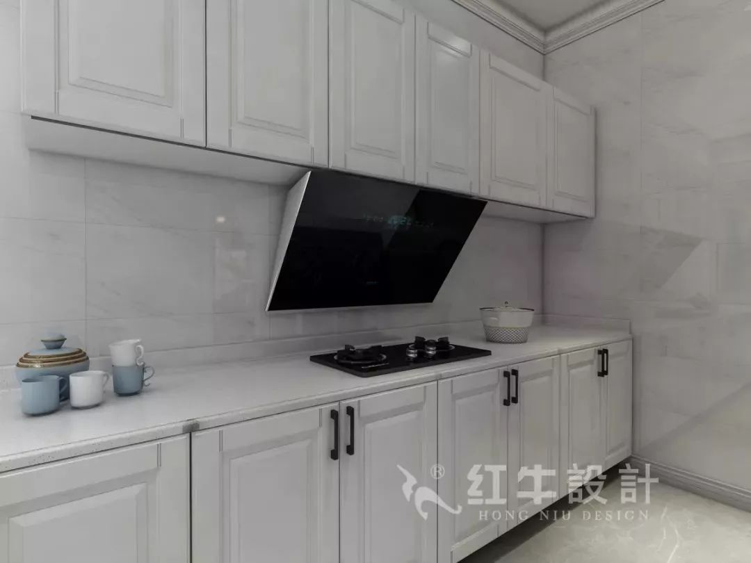 南京老房翻新--即便少掉一個(gè)衛(wèi)生間，也要單獨(dú)的衣帽間！14仇美蓉_康盛花園115㎡輕奢風(fēng)格裝修效果圖_廚房