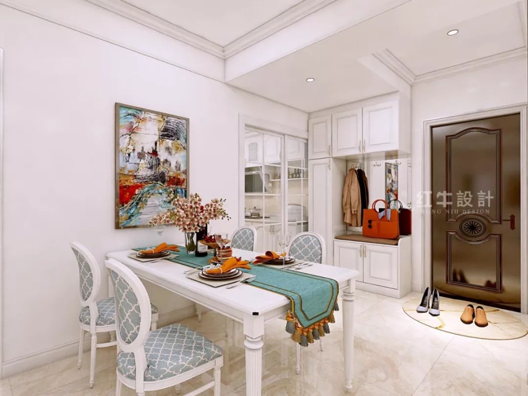 南京恒山花苑106㎡簡歐風格--靜享優雅生活08餐廳