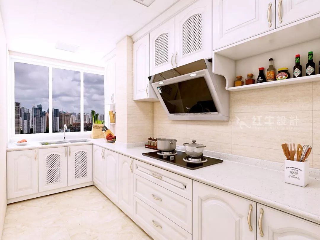 南京恒山花苑106㎡簡歐風格--靜享優雅生活13廚房