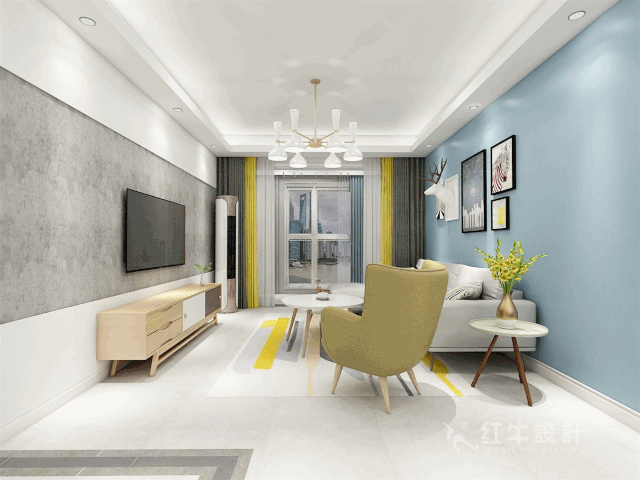 南京萬達茂99㎡北歐風格--摒棄繁瑣的裝飾，打造簡潔明亮的家居空間！01設計師：劉小勇