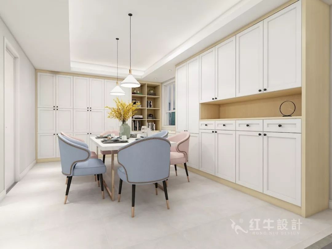 南京萬達茂99㎡北歐風格--摒棄繁瑣的裝飾，打造簡潔明亮的家居空間！05餐廳