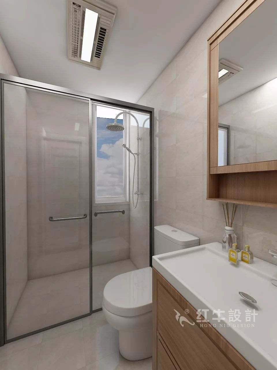 南京海賦尚城99㎡現代風格--幸福的三口之家09主衛生間