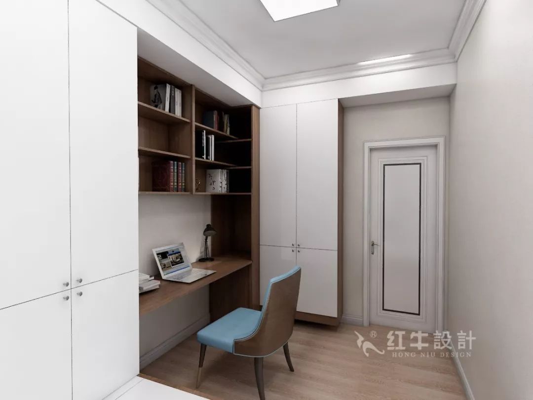 南京海賦尚城99㎡現代風格--幸福的三口之家11書房