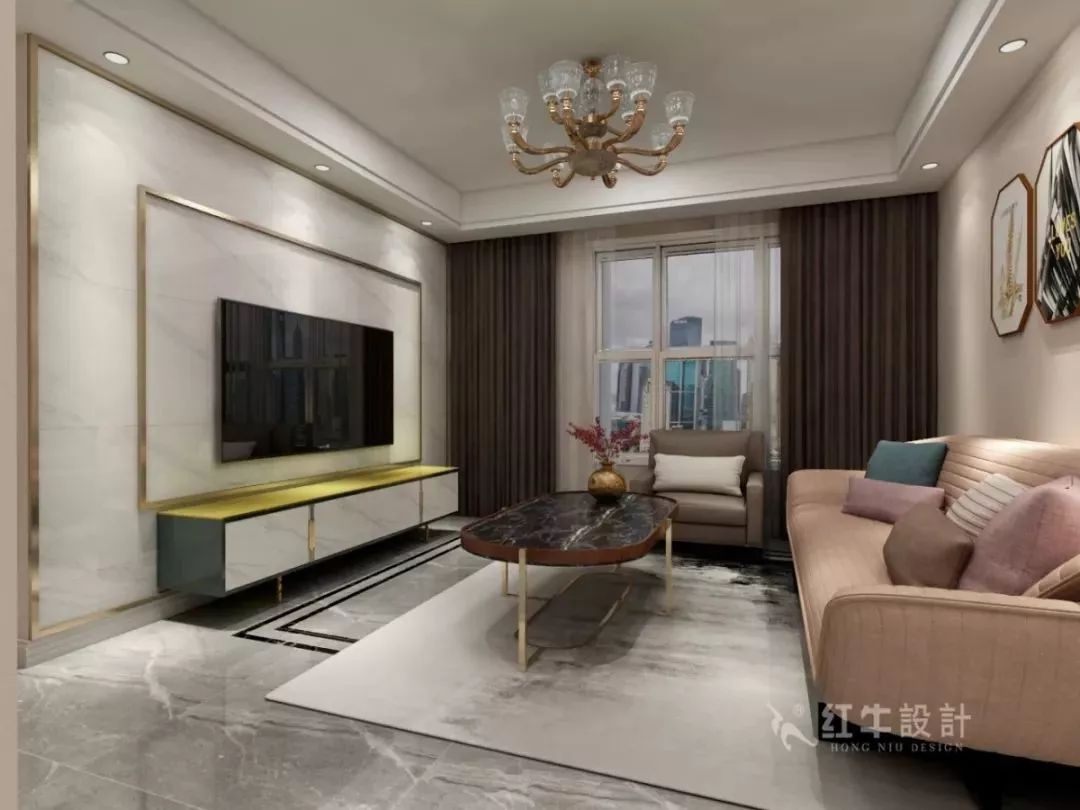 南京海賦尚城122㎡現(xiàn)代風格--打造高品質時尚家居04客廳