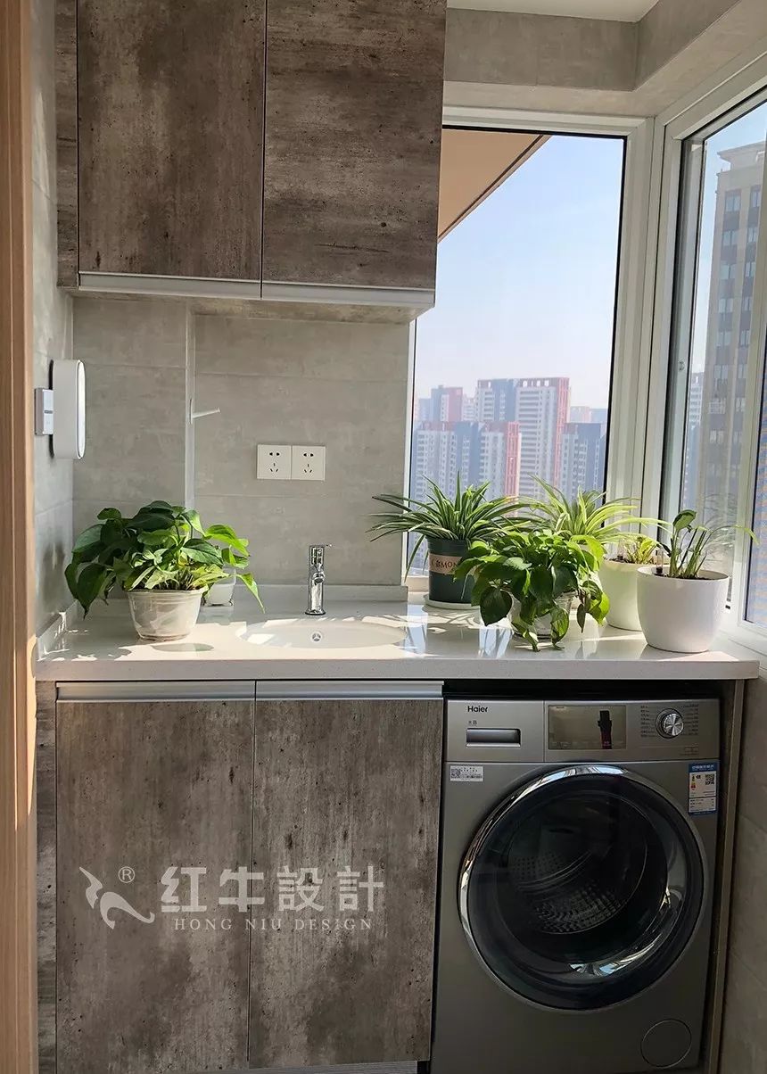 南京鳳悅北園90㎡北歐風(fēng)格--原木色與暖灰色構(gòu)造的家08陽(yáng)臺(tái)