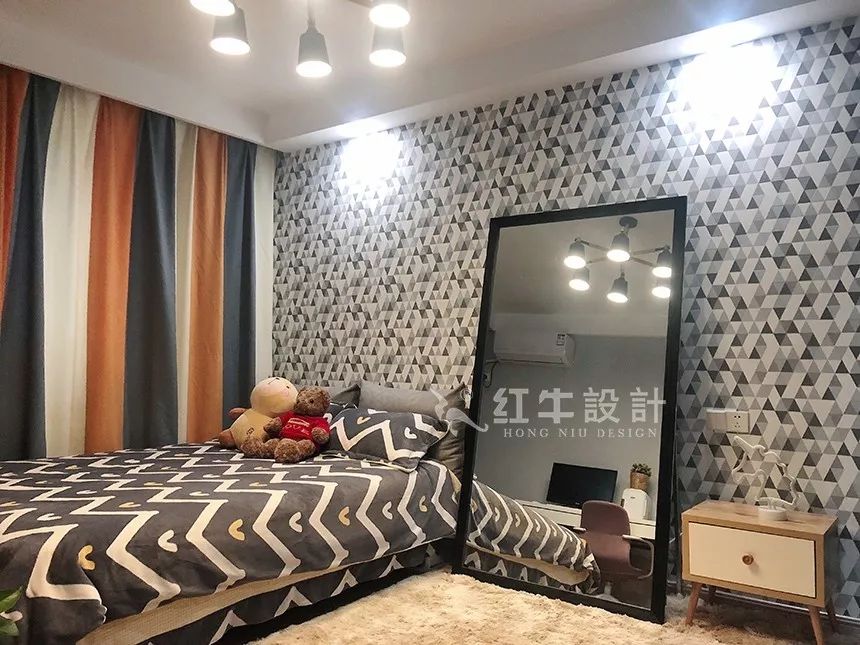 南京后宰門街75㎡北歐風格--美翻了的家庭小院08臥室設計