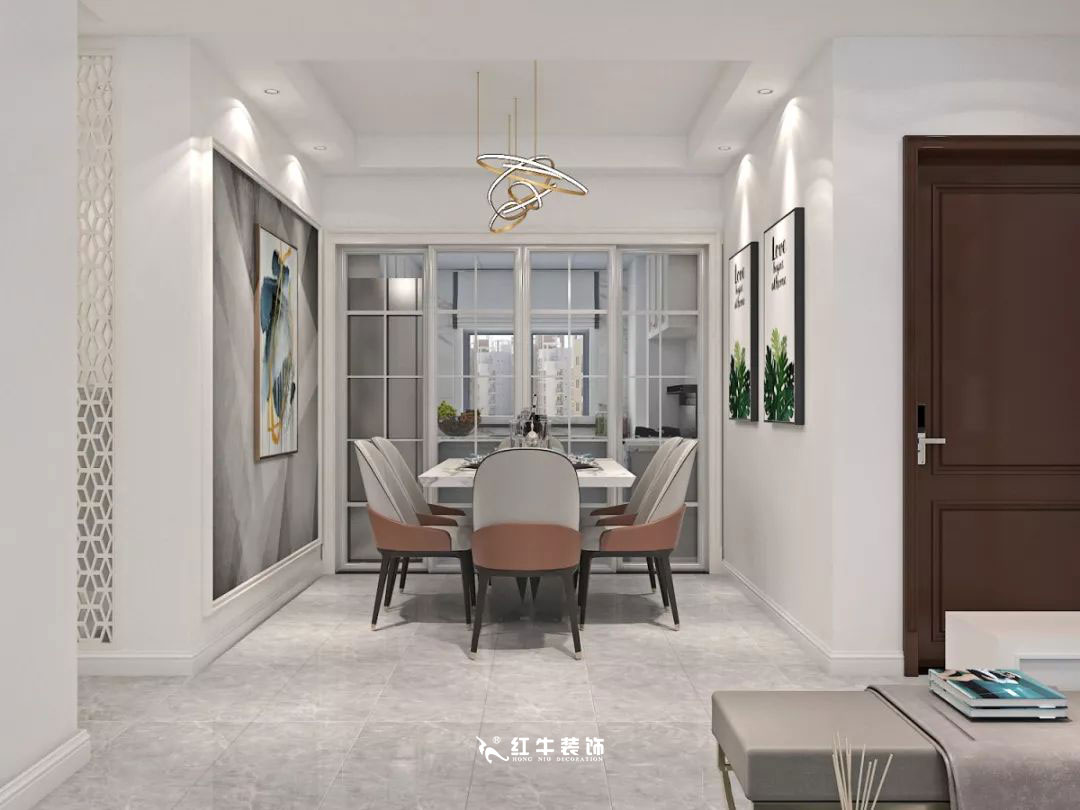 南京商苑新村120㎡現代簡約--深淺有致的色彩搭配03餐廳設計+logo