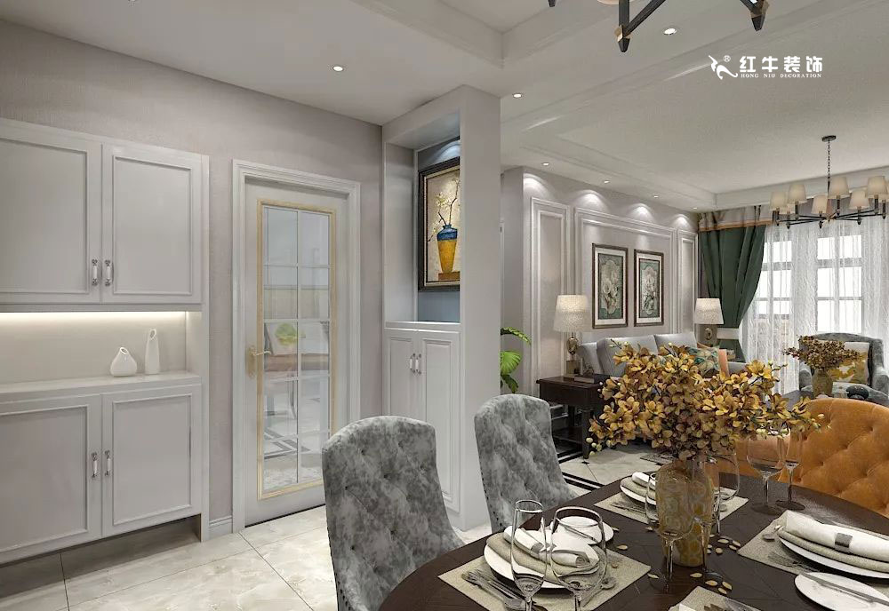 南京萬科光明城市115㎡簡美風格--適合三代人的家居環境07玄關設計+logo