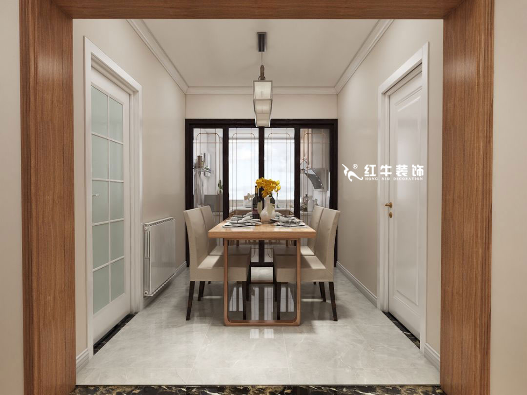 蔣琛_九條巷106㎡現代風“養老房”裝修，給設計做減法！05餐廳+logo