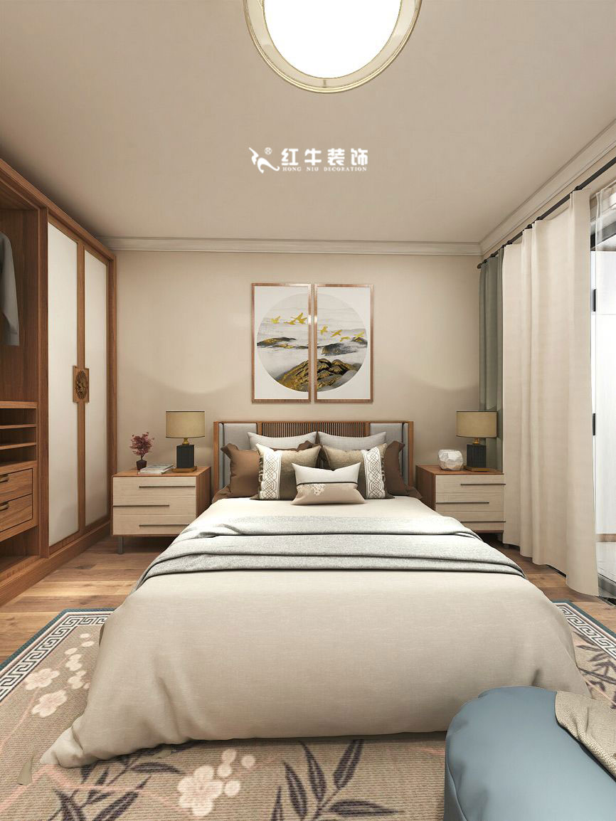 蔣琛_九條巷106㎡現代風“養老房”裝修，給設計做減法！07主臥+logo