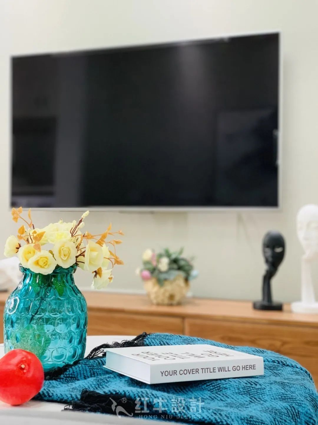 保利國際社區95㎡北歐風格--記錄毛坯到美家的蛻變過程07實景效果_客廳