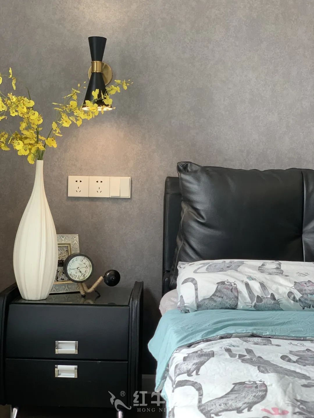 保利國際社區95㎡北歐風格--記錄毛坯到美家的蛻變過程11實景效果_臥室