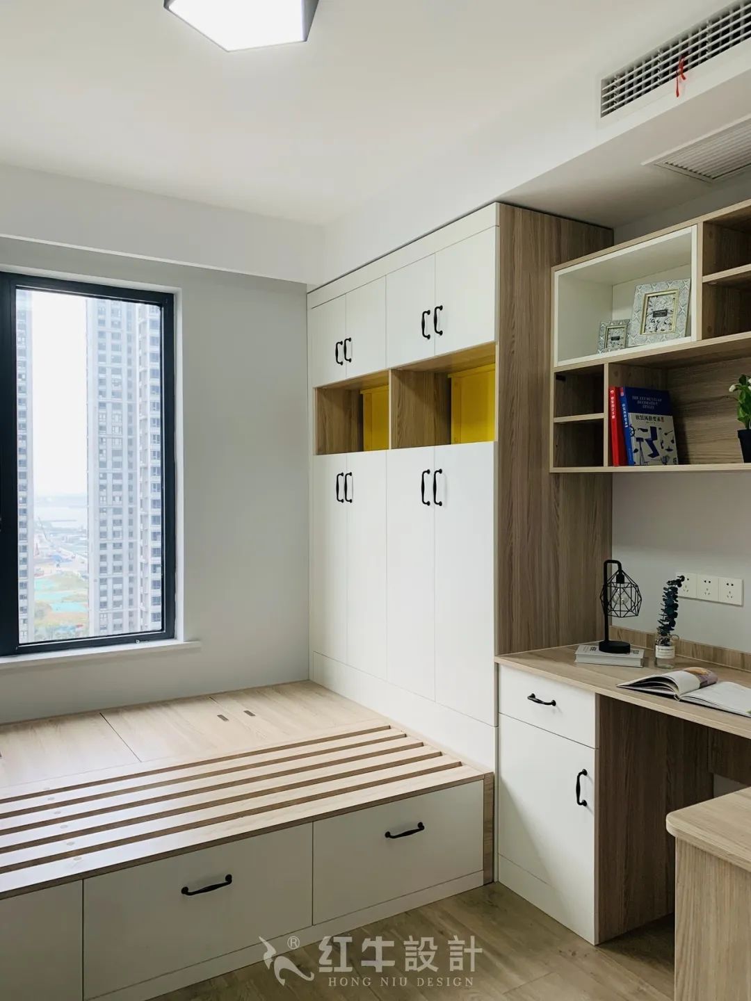 保利國際社區95㎡北歐風格--記錄毛坯到美家的蛻變過程12實景效果_書房