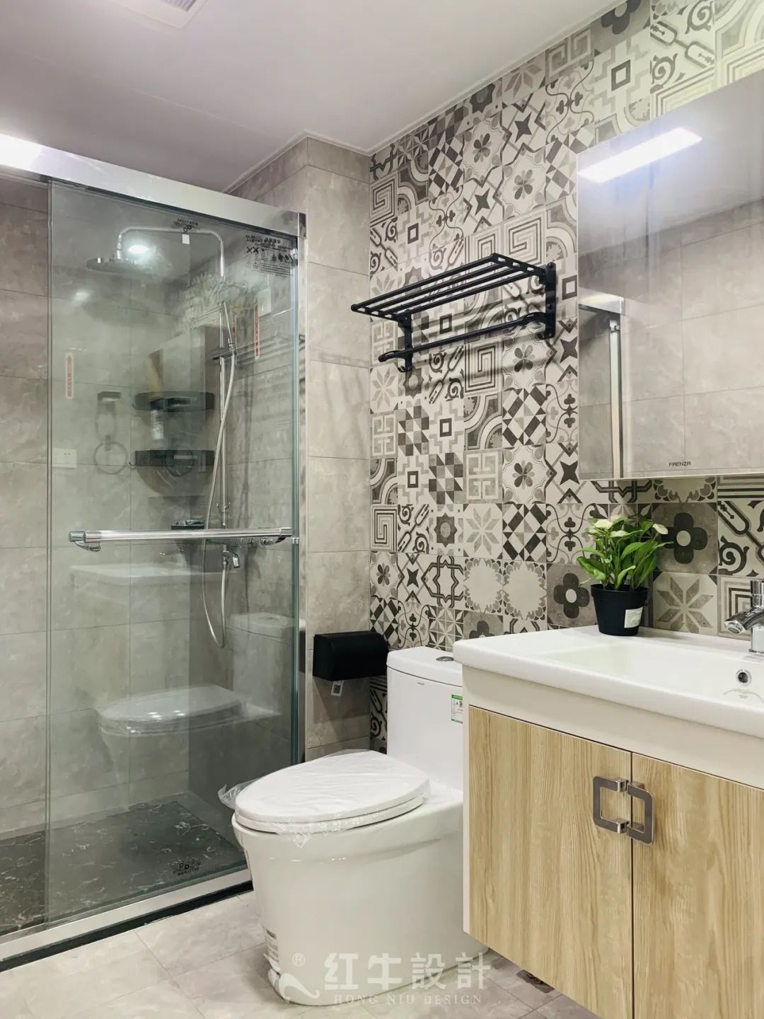 保利國際社區95㎡北歐風格--記錄毛坯到美家的蛻變過程14實景效果_衛生間