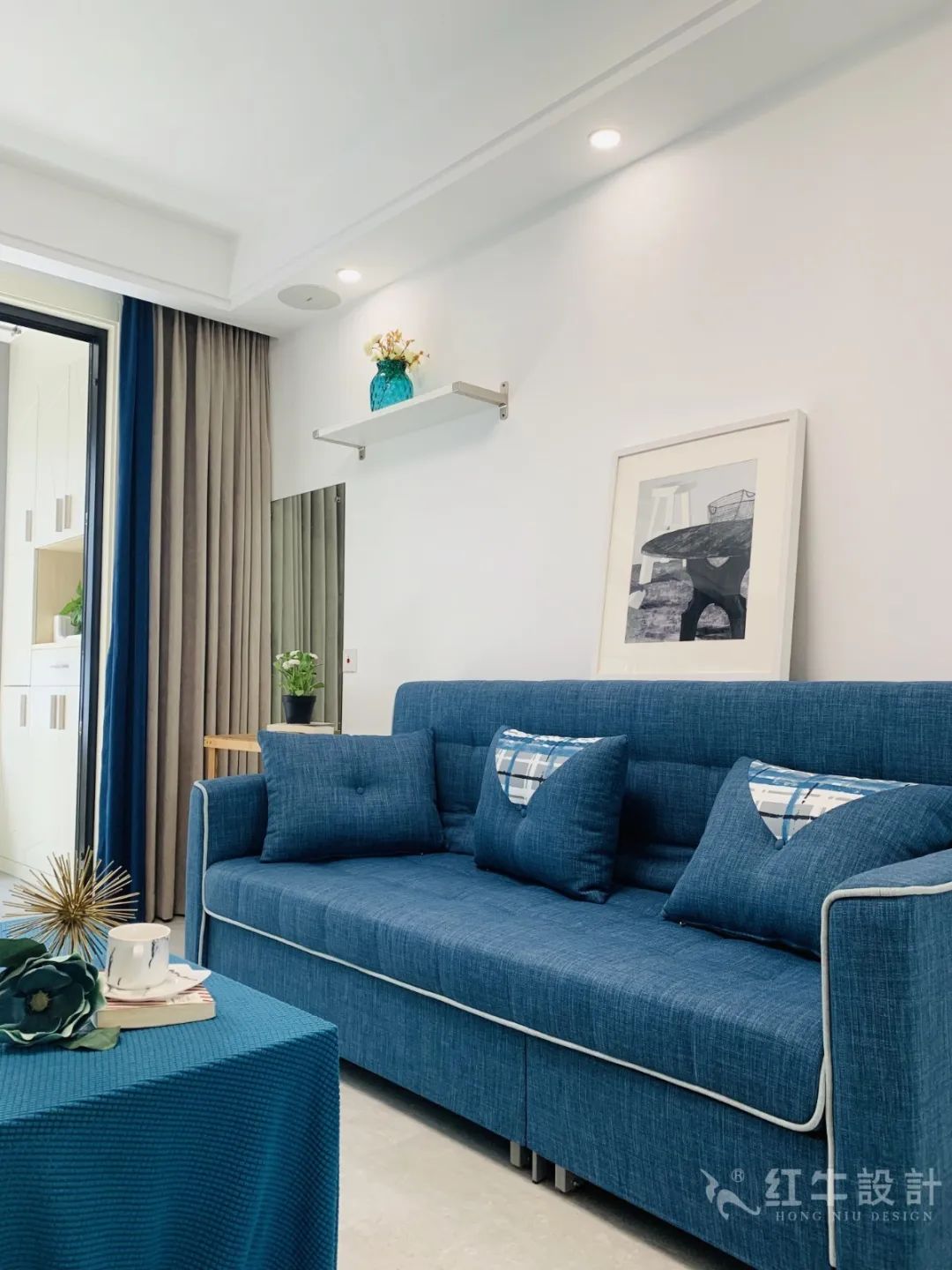 孟憲濤_保利國際社區(qū)115㎡現(xiàn)代北歐--簡潔明亮之家，一人獨居太愜意！07實景效果_客廳