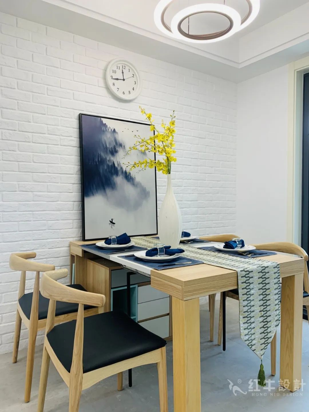 孟憲濤_保利國際社區(qū)115㎡現(xiàn)代北歐--簡潔明亮之家，一人獨居太愜意！11實景效果_餐廳