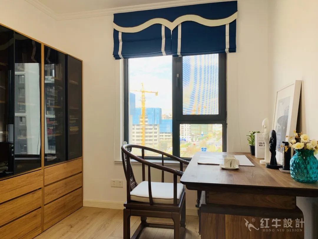 孟憲濤_保利國際社區(qū)115㎡現(xiàn)代北歐--簡潔明亮之家，一人獨居太愜意！17實景效果_書房