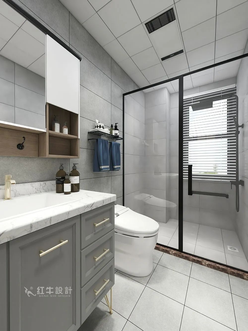 朱明琪_禧和苑89㎡北歐風格--經典小三房設計11衛生間設計