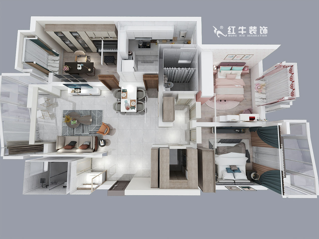 顧娟_蘇寧千秋情緣2-2-301-132㎡-現(xiàn)代輕奢風格_鳥瞰圖+logo