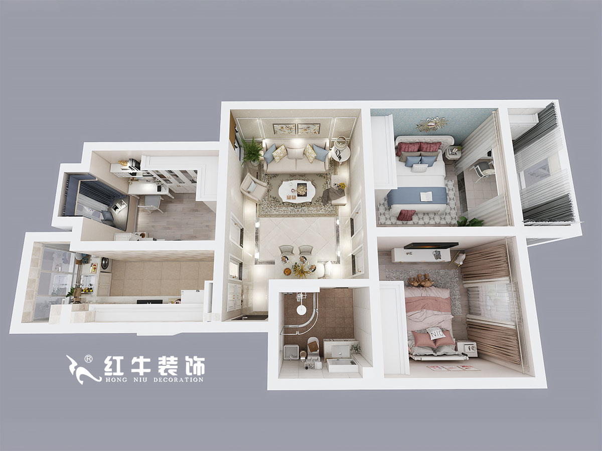 仇美蓉_龍福山莊12-3-405-84㎡-簡(jiǎn)美風(fēng)格00鳥瞰圖