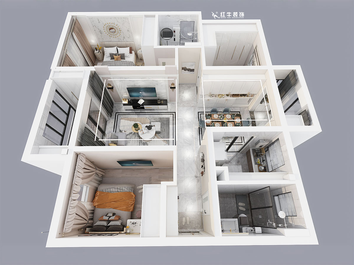 仇美蓉_保利國際社區2期7-1101-115㎡-現代輕奢風格00鳥瞰圖