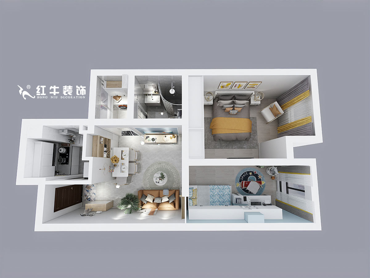 熊皓宇_齊修南苑1-1-1305-60㎡-現代風格00鳥瞰圖