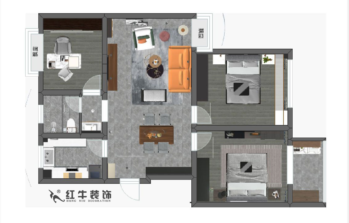 陸利民_時光澔韻華盛園9-2-801-103㎡-現代簡約風格00彩平圖