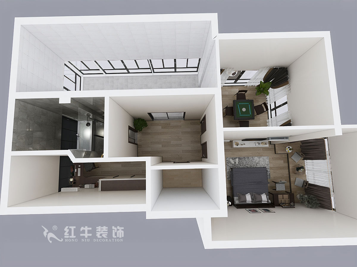 郭志成_墨香山莊25-1101-197㎡-輕奢簡美風格_5室3廳2衛（老房裝修）_定制家￥260180_全包26萬00_08鳥瞰圖2樓