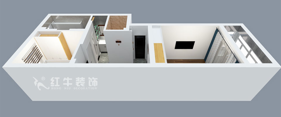 張智猿_濱江花園西園25-2-602-52㎡-現代簡約風格_2室1廳1衛（老房裝修）_定制家￥80749_全包8