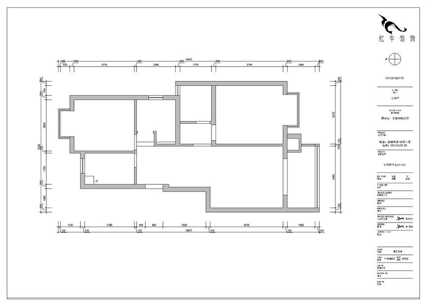 朱明琪_中交錦蘭薈21-303-86㎡-現代簡約風格_3室2廳1衛（新房裝修）_成品家￥93634_全包10萬00_01原始結構圖