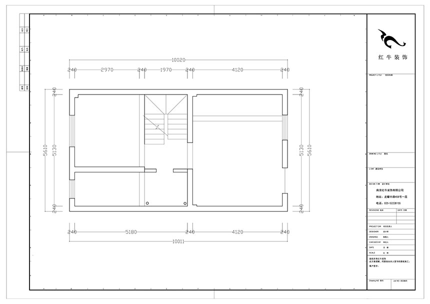 陸利民_香地美舍602-156㎡-新中式風格_5室2廳3衛（新房裝修）_定制家￥208000_全包25萬00_02二層原始結構圖