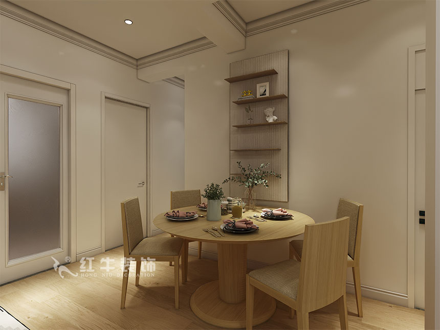 魏利利_津橋華府82㎡現代簡約｜顛覆傳統客廳，即是休閑書吧又是影院07餐廳