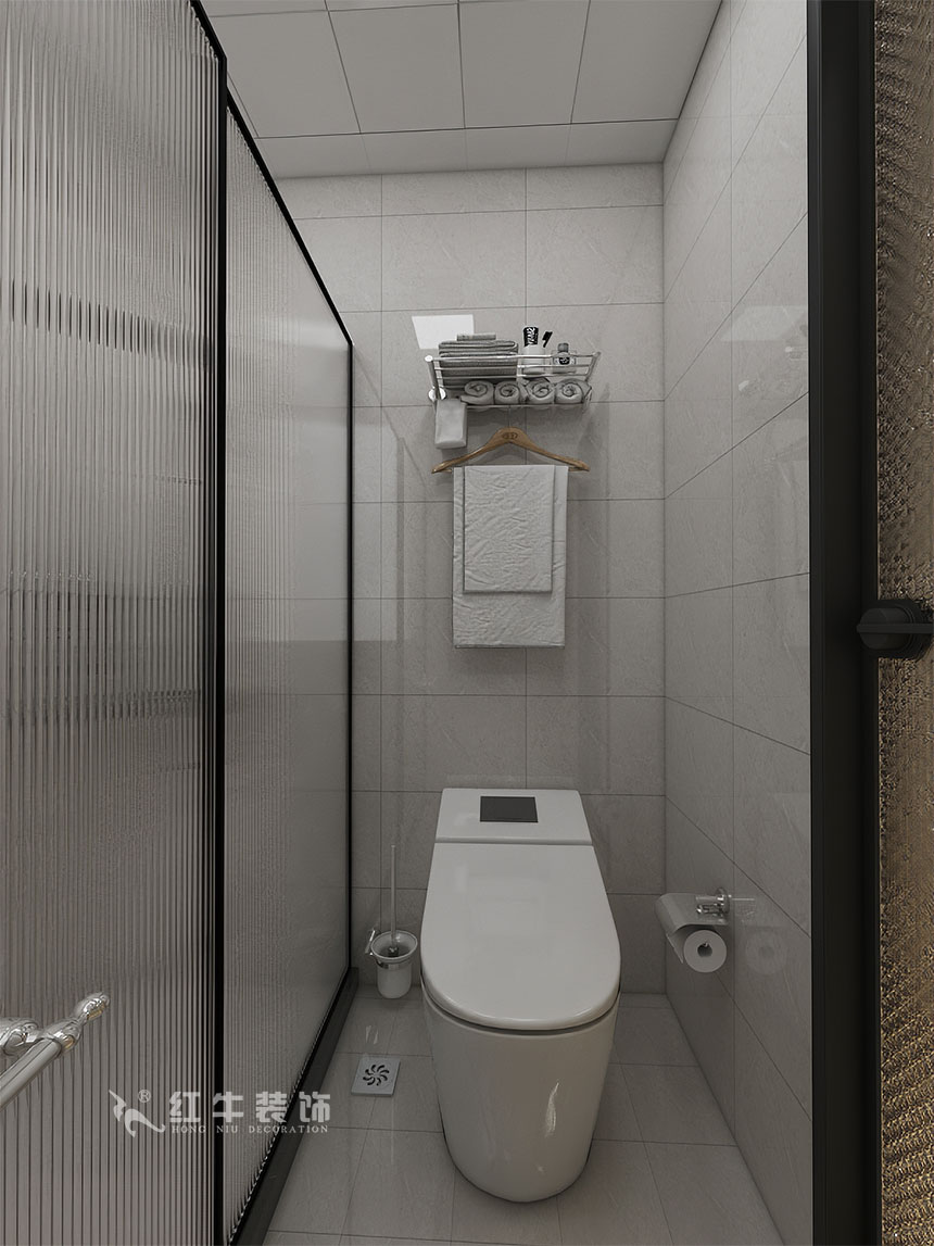 魏利利_津橋華府82㎡現代簡約｜顛覆傳統客廳，即是休閑書吧又是影院12衛生間