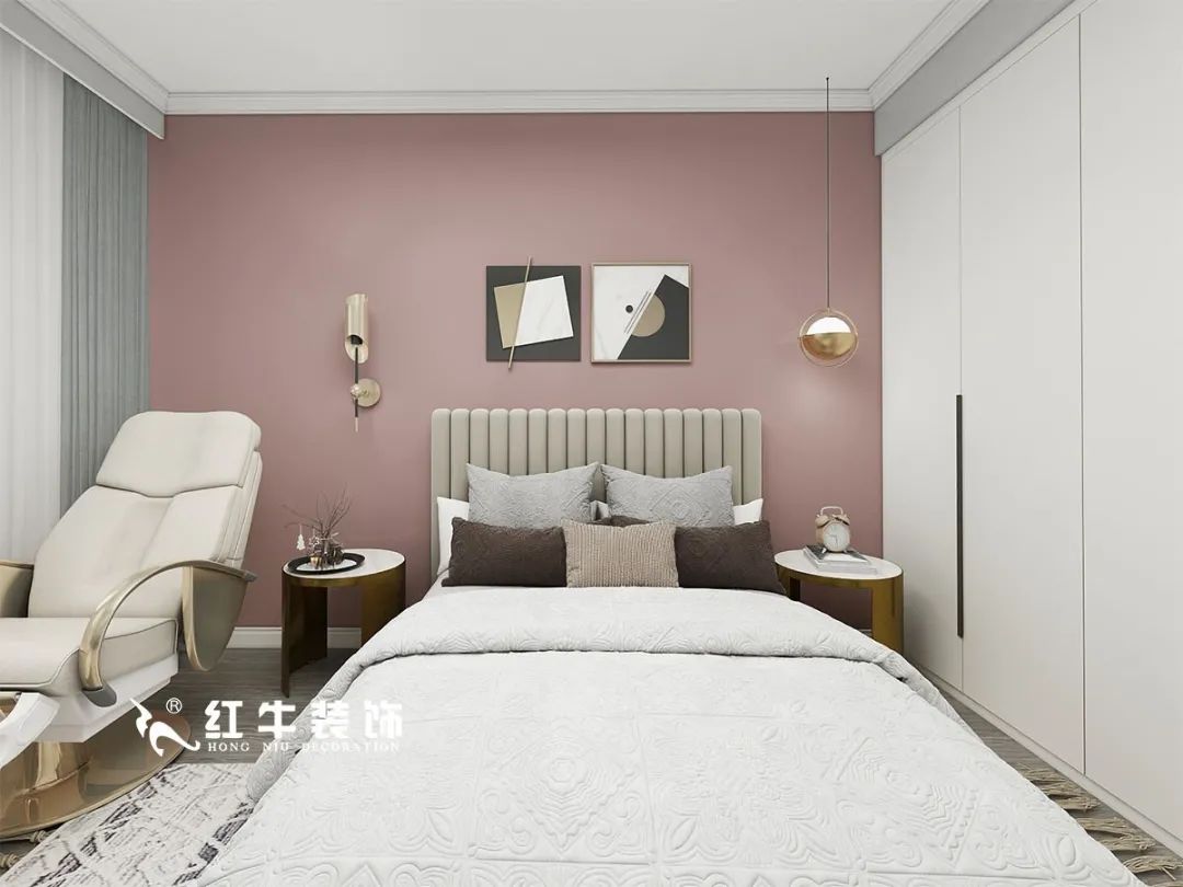 劉萍萍_仙龍灣山莊90㎡輕奢風格｜加入一點金屬線條，這個家高級又溫柔！08