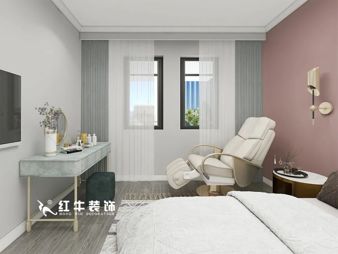 劉萍萍_仙龍灣山莊90㎡輕奢風格｜加入一點金屬線條，這個家高級又溫柔！09