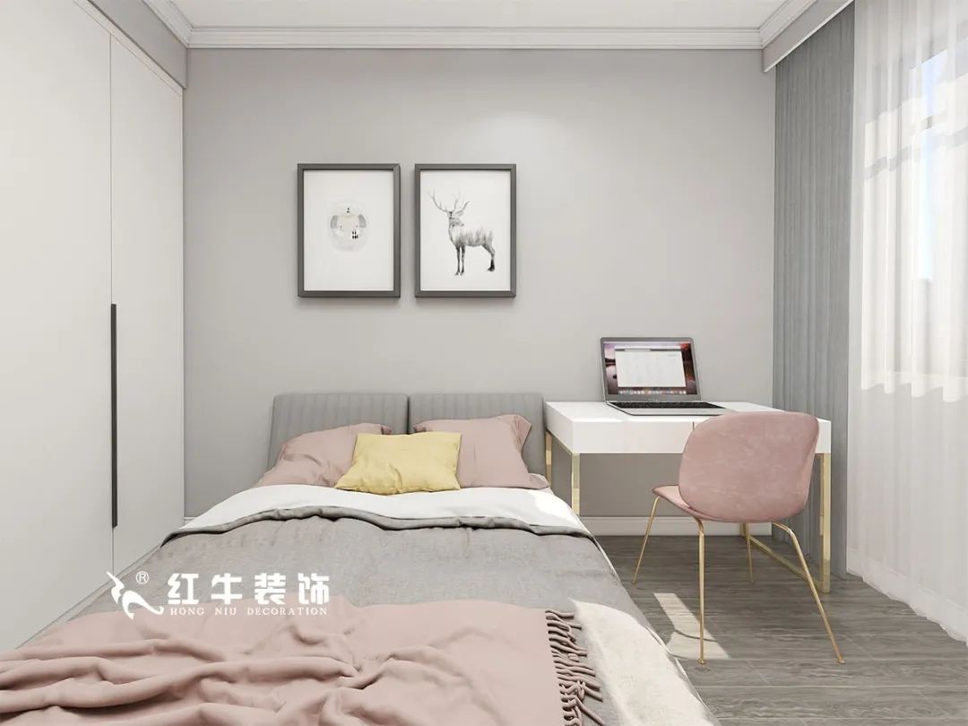 劉萍萍_仙龍灣山莊90㎡輕奢風格｜加入一點金屬線條，這個家高級又溫柔！10