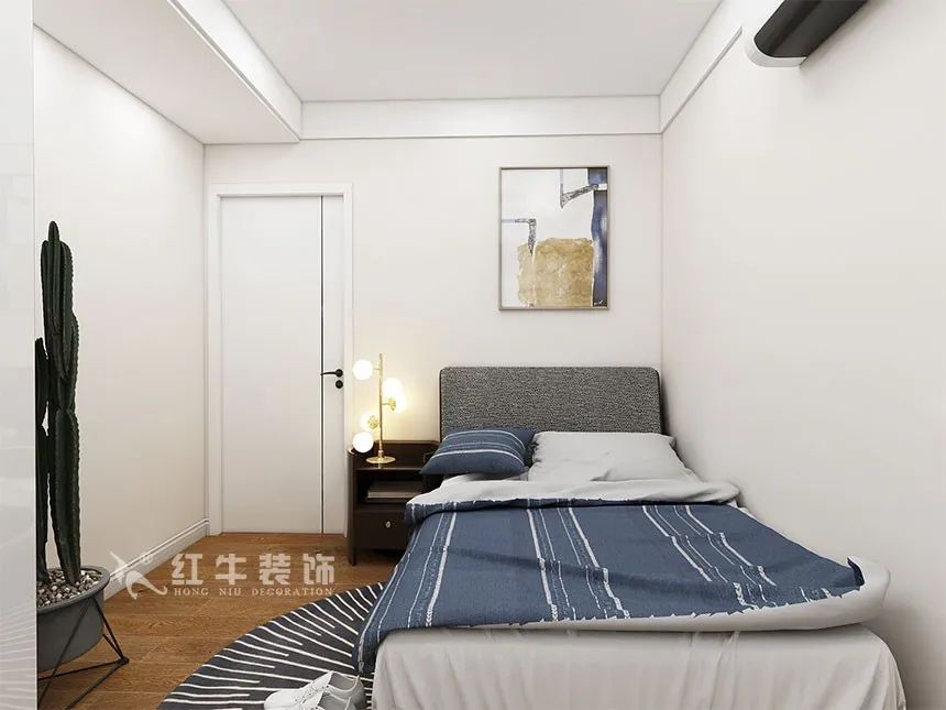 沙發不要靠墻，這樣設計才夠別致！（顧娟_東城水岸115㎡現代風格_3室2廳1衛_舊房裝修_全包17萬）13