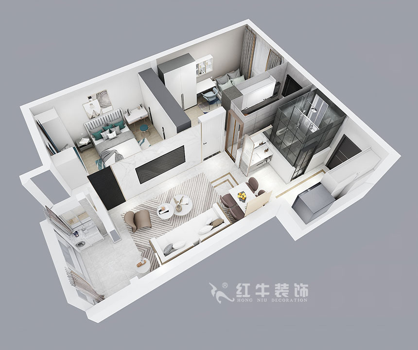 朱明琪_紫楊佳園24-3-910-87㎡-現代簡約風格_2室2廳1衛（新房裝修）_成品家￥120000_全包10萬00_04鳥瞰圖